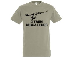 Tee-shirt gris oie à la pose XTREM MIGRATEURS