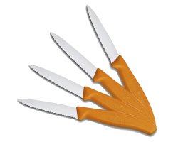 Pack 4 couteaux de table dentelé orange VICTORINOX