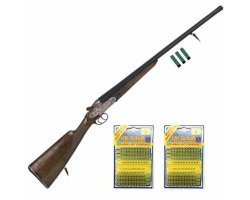 Pack Fusil de chasse juxtaposé Hunter pour enfant et amorces