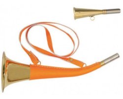 Pack trompe ronde 31cm orange + trompe plate 12cm Verney Carron