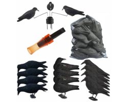 Pack Platinium 12 blettes, appeau, sac pour appelants et manège à corbeaux