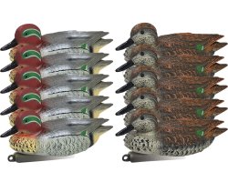 Pack 10 appelants forme canard sarcelle mâle et femelle