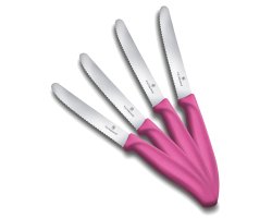 Pack 4 couteaux de table rose VICTORINOX