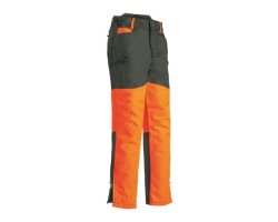 Pantalon chasse enfant imperméable orange fluo Stronger Percussion