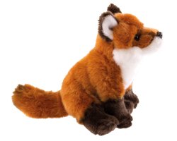 Peluche renard assis 21 cm