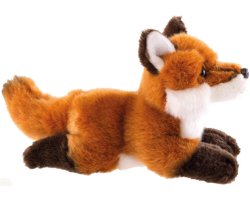 Peluche renard couché 30 cm