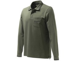 Polo BERETTA airmesh à manches longues kaki