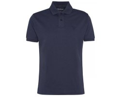 Polo Hylton Interlock bleu Barbour
