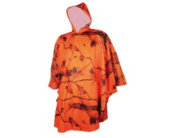 Poncho de chasse orange camo