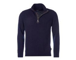 Pull col montant Holden bleu BARBOUR