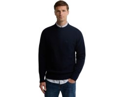 Pull homme laine Newtown Crewneck bleu navy BARBOUR
