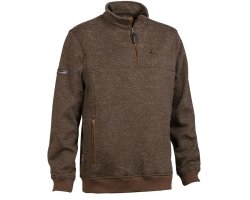 Pull chasse col zippé Muntjac marron ProHunt VERNEY CARRON