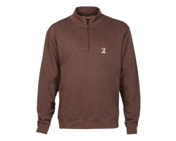 Sweat zippé col montant marron PERCUSSION
