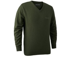 Pull de chasse col en V Brighton kaki Deerhunter