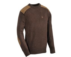 Pull chasse marron Fox rond Verney Carron