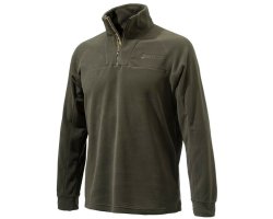 Sweat de chasse polaire zippé marron BERETTA