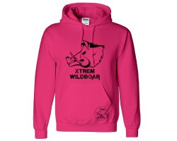 Sweat femme rose à capuche XTREM WILDBOAR