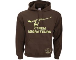 Sweat marron oie à la pose XTREM MIGRATEURS