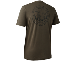 Tee-shirt à manches courtes dessin kaki Deerhunter