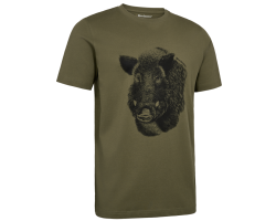 Tee-shirt sanglier manches courtes kaki DEERHUNTER