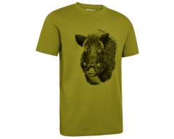 Tee-shirt sanglier manches courtes vert DEERHUNTER