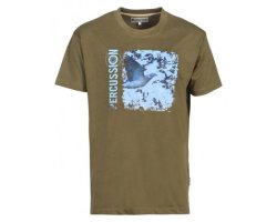 Tee-shirt Palombe kaki PERCUSSION