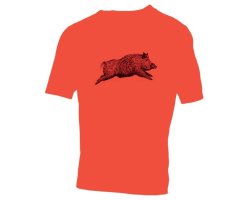Tee-shirt manches courtes sanglier orange TREELAND
