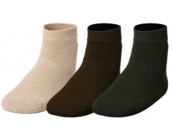 Pack 3 chaussettes vert/marron/beige TREELAND
