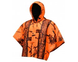 Pèlerine camouflage orange fluo mixte TREELAND