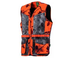 Gilet de chasse orange camo forest TREELAND