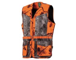 Gilet de chasse orange camo forest TREELAND