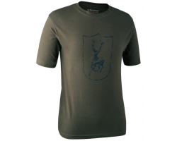 Tee-shirt à manches courtes Logo Cerf Kaki Deerhunter