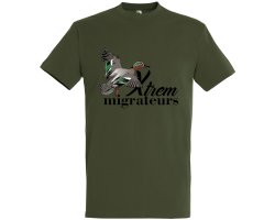 Tee-shirt canard sarcelle vert XTREM MIGRATEURS