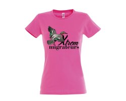 Tee-shirt enfant canard sarcelle rose XTREM MIGRATEURS