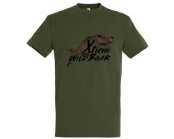 Tee-shirt enfant sanglier vert XTREM WILDBOAR