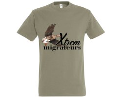 Tee-shirt oie rieuse kaki XTREM MIGRATEURS