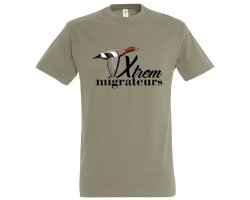 Tee-shirt siffleur kaki XTREM MIGRATEURS