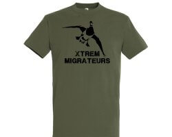 Tee-shirt kaki colvert XTREM MIGRATEURS