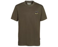 Tee-shirt uni brodé Sanglier Kaki PERCUSSION