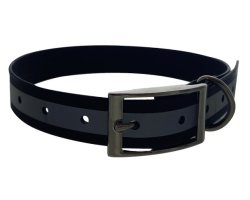 Collier TPU réfléchissant noir (