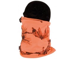 Tour de cou polaire camouflage orange fluo SOMLYS