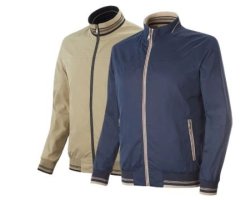 Veste Country Twin réversible bleu/beige