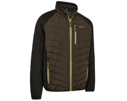 Veste matelassée et tricot Moor marron DEERHUNTER