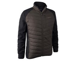 Veste matelassage et tricot marron Moor DEERHUNTER