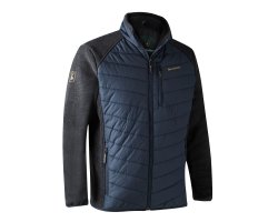 Veste_matelassage_et_tricot_bleu_Moor_DEERHUNTER_cote_chasse