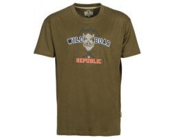 Tee-shirt Wild Boar kaki PERCUSSION