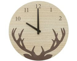 Horloge motif Bois de Cerf LOVERGREEN