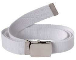 Ceinture toile unie blanc PERCUSSION