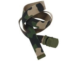 Ceinture toile unie camo PERCUSSION