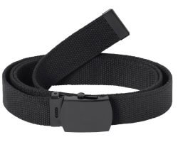 Ceinture toile unie noir PERCUSSION